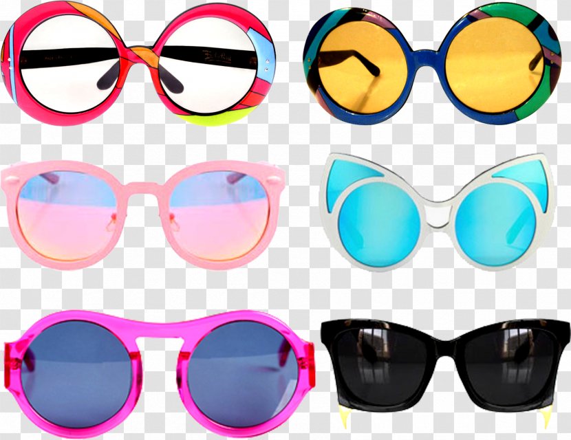 Goggles Sunglasses Designer - Creative Collage Transparent PNG