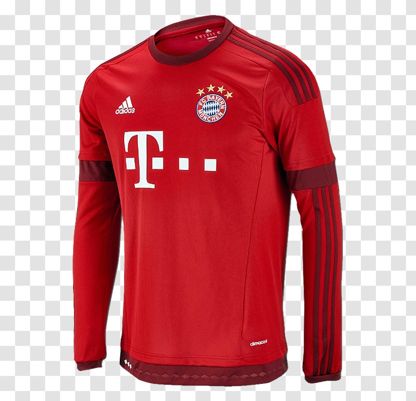 FC Bayern Munich Long-sleeved T-shirt Jersey - Dress Shirt Transparent PNG