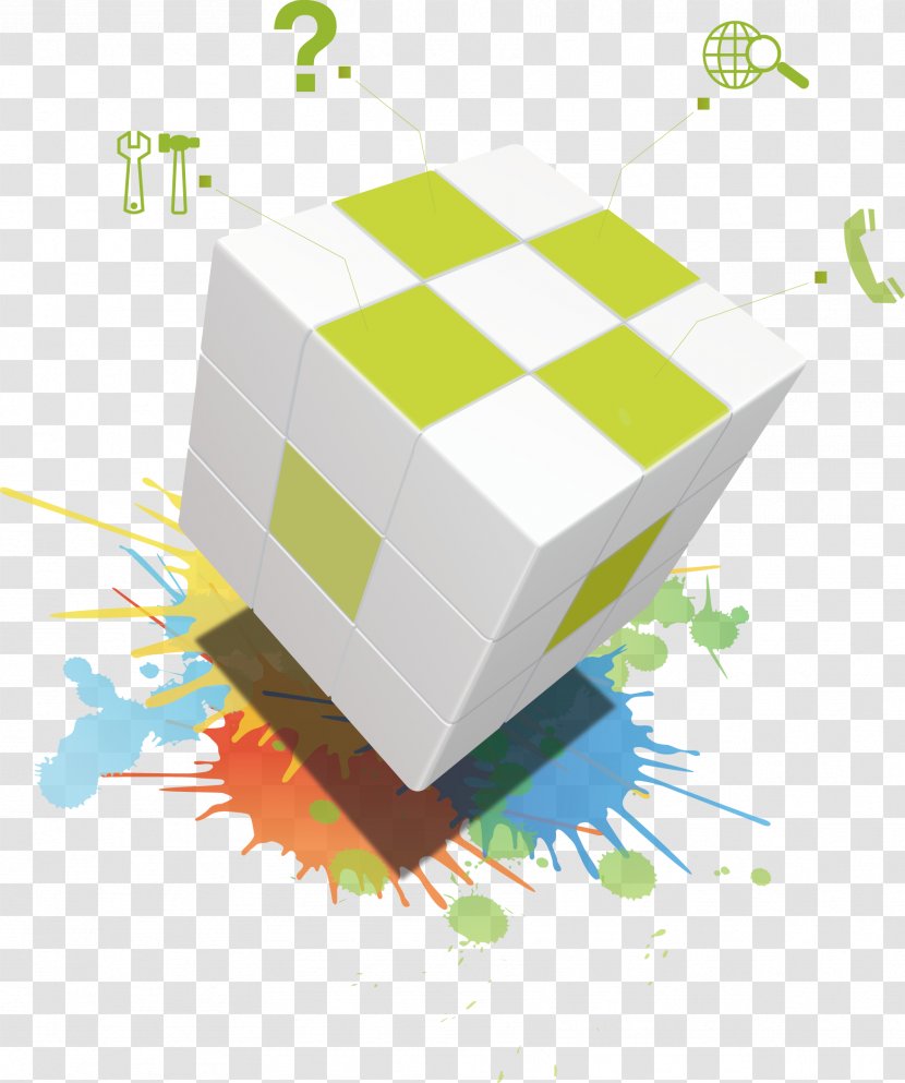 Rubik's Cube - Rectangle Transparent PNG