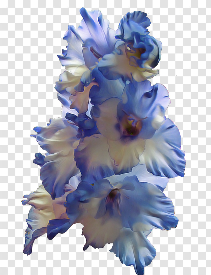 Blue Flower Plant Petal Cut Flowers Transparent PNG