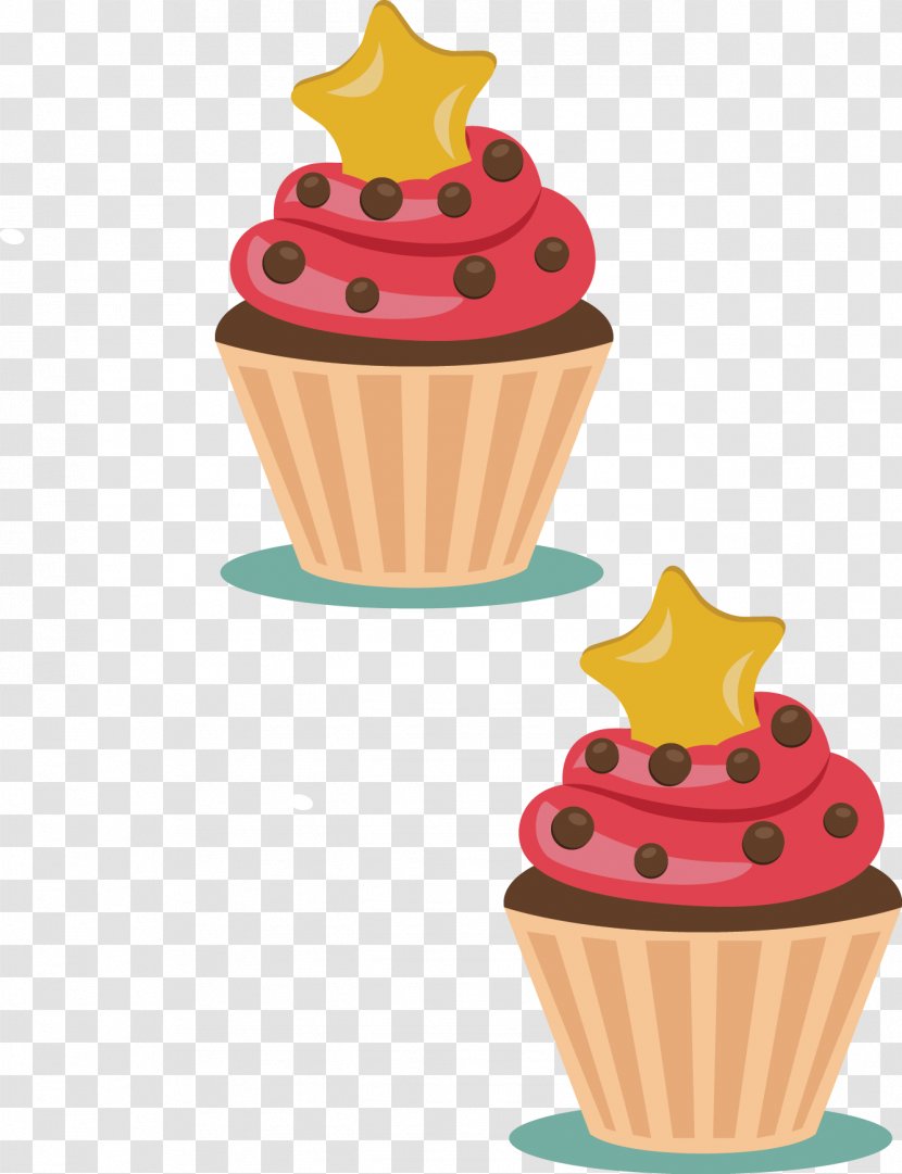 Ice Cream Cupcake - Drink Vector Transparent PNG