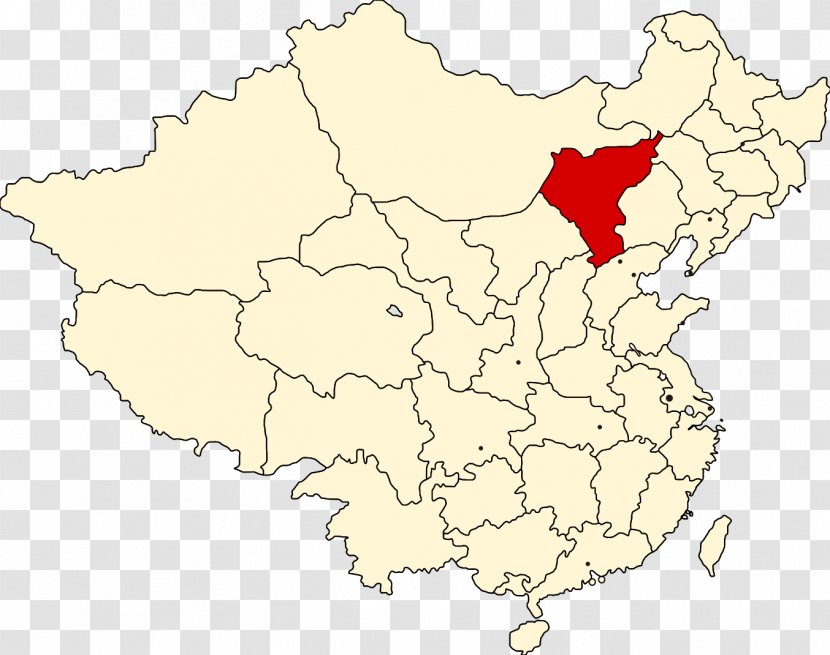Chahar Province Fujian Province, Republic Of China Xikang The - Map Transparent PNG