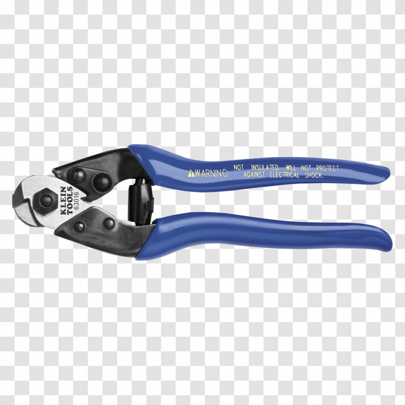 Klein Tools 9 In. High-Leverage Cable Cutter Scissors Diagonal Pliers - Electrical Bolt Cutters Transparent PNG