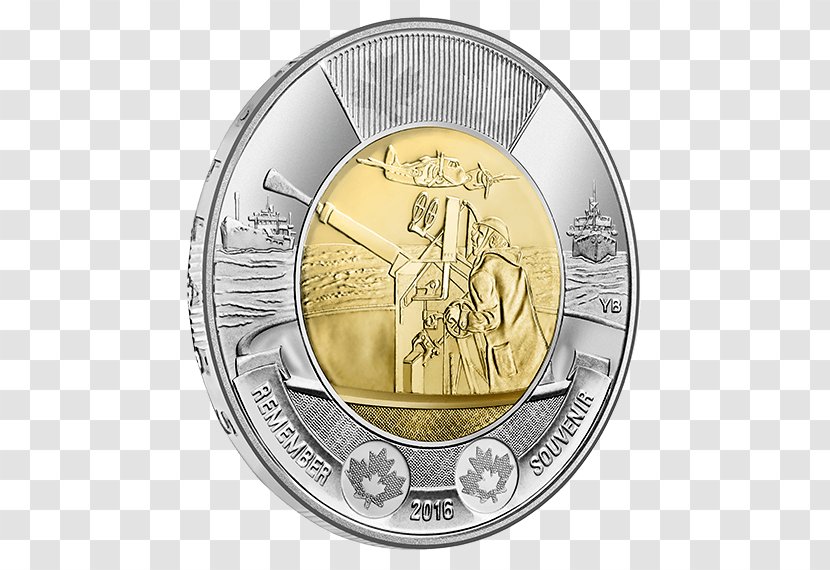 Coin Toonie Canada Battle Of The Atlantic Royal Canadian Mint - Alhambra Transparent PNG