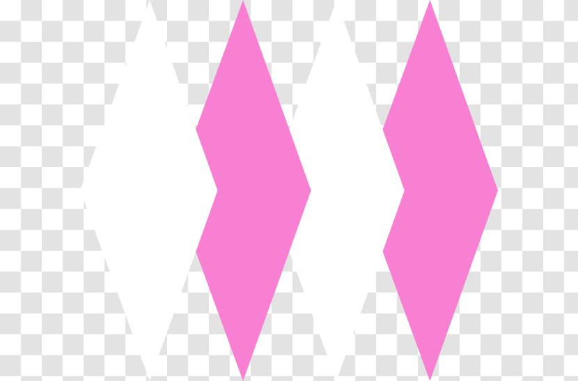 Line Angle Pink M - Triangle Transparent PNG