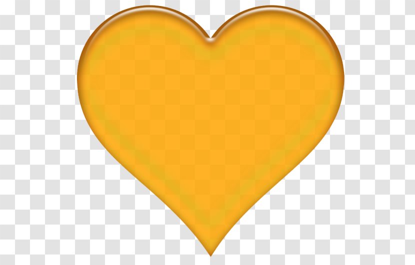 Heart Digital Art Orange DeviantArt - Gold Transparent PNG