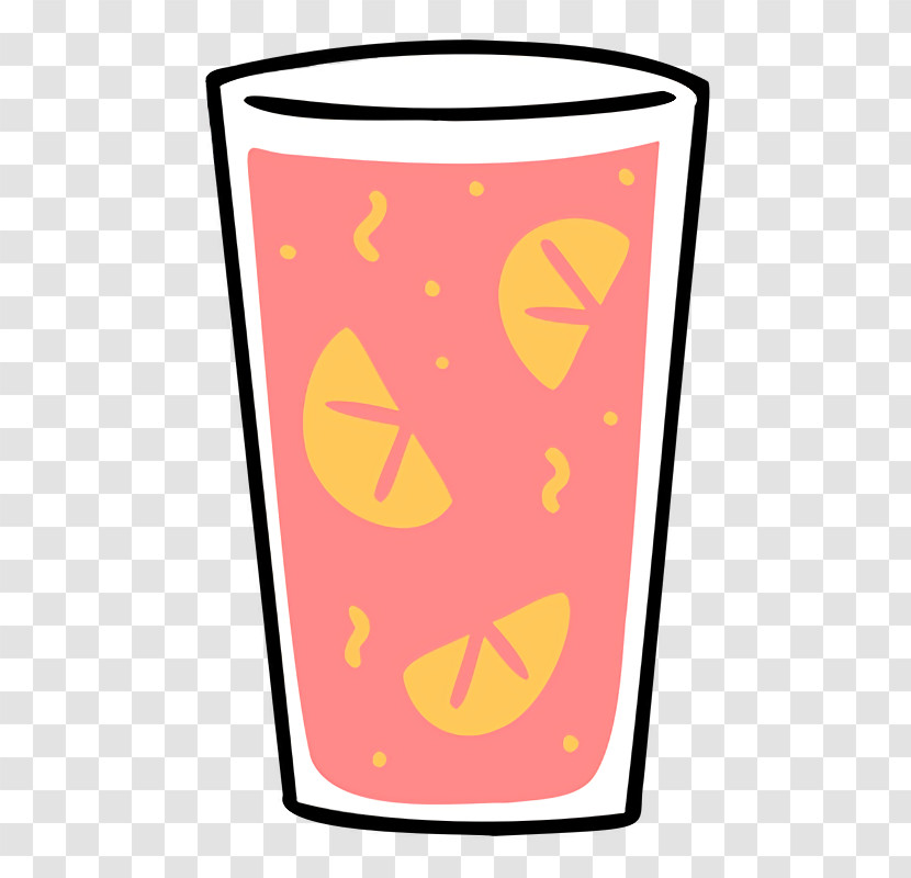 Pint Glass Yellow Line Meter Pattern Transparent PNG
