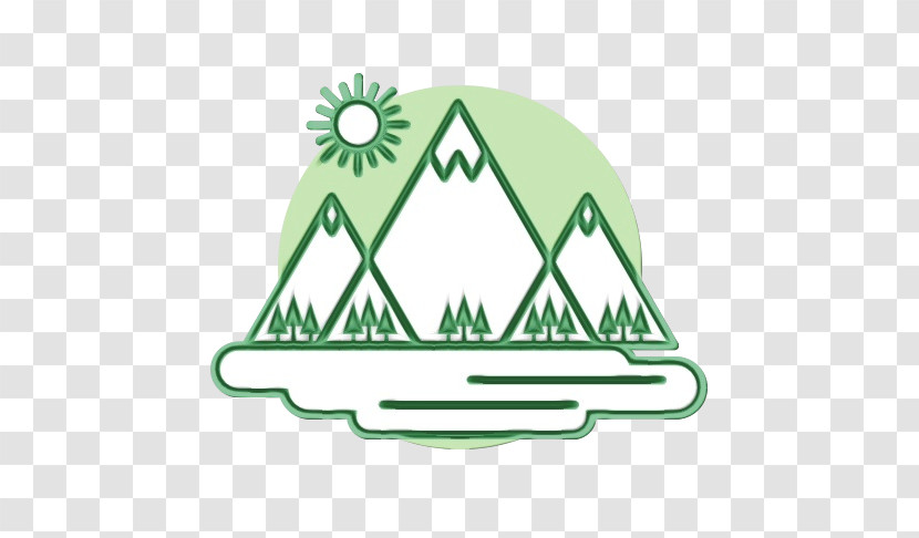 Logo Symbol Green Line Meter Transparent PNG