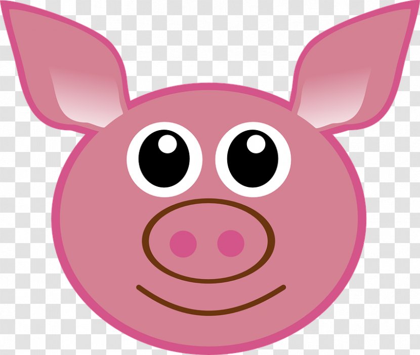 Gloucestershire Old Spots Jeju Black Pig Face Clip Art - Cartoon - Daze Purple Smile Sow Transparent PNG