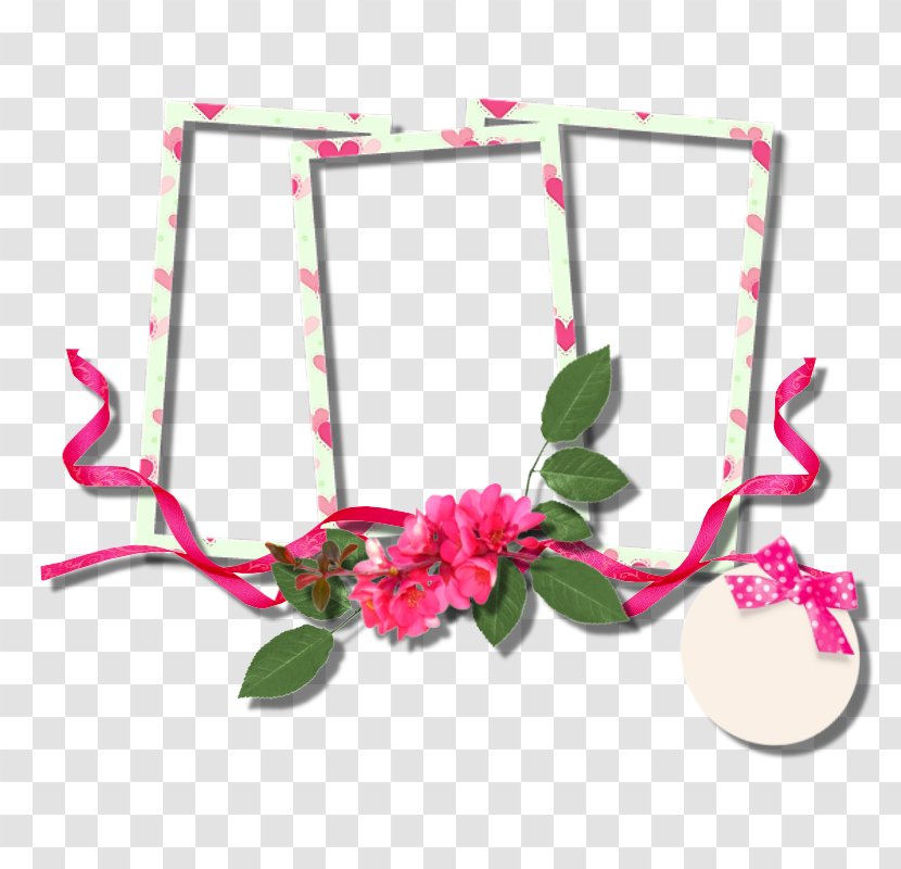 Floral Design Pink - Flower - Frame Transparent PNG