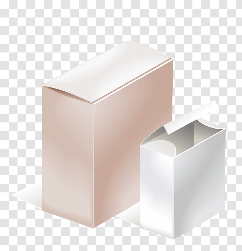 Paper Box Packaging And Labeling Transparent PNG