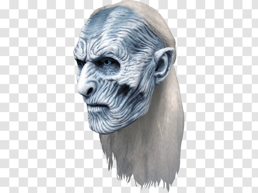 White Walker Night King Latex Mask Costume Party - Halloween Transparent PNG