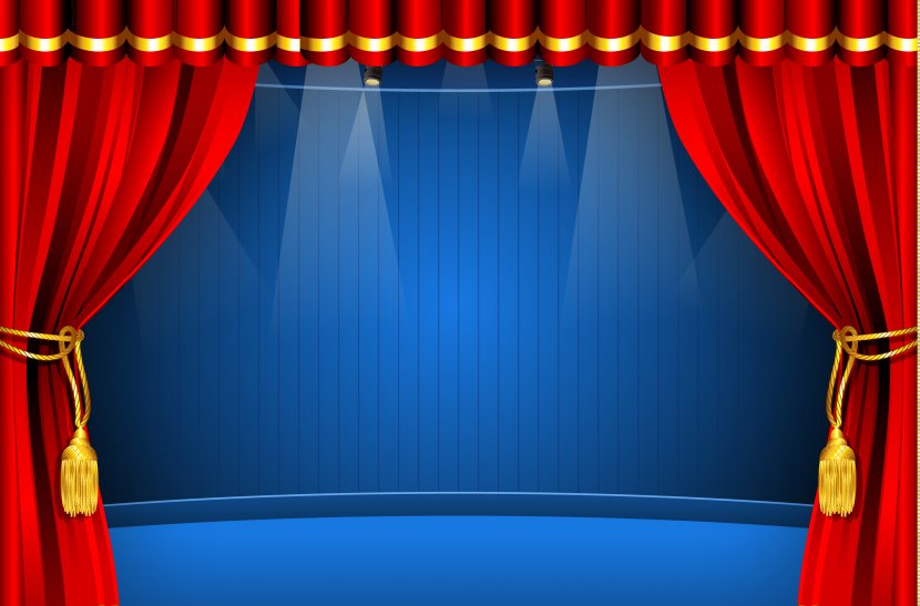Window Theater Drapes And Stage Curtains Pelmet - Blue Transparent PNG