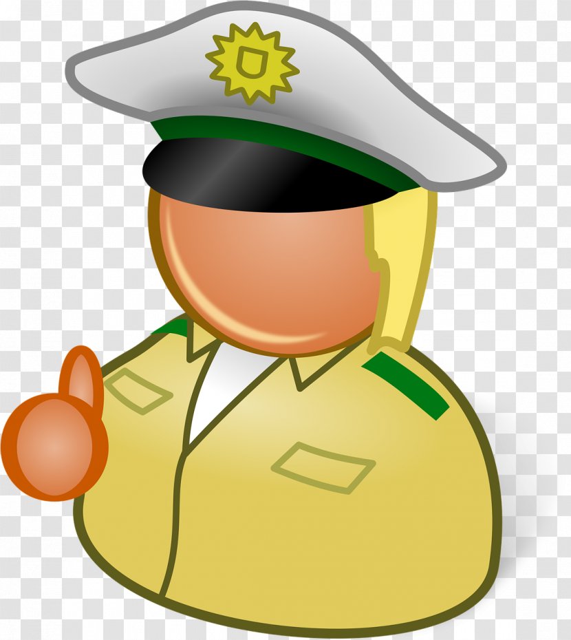 Police Cartoon - Headgear Officer Transparent PNG