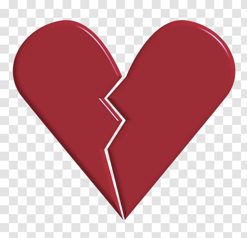 Red Font Heart M-095 Transparent PNG