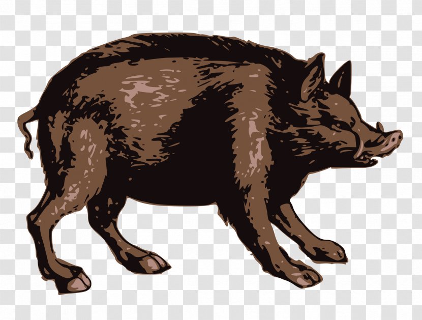 Wild Boar Image Clip Art Illustration - Hyena - Stamp Transparent PNG