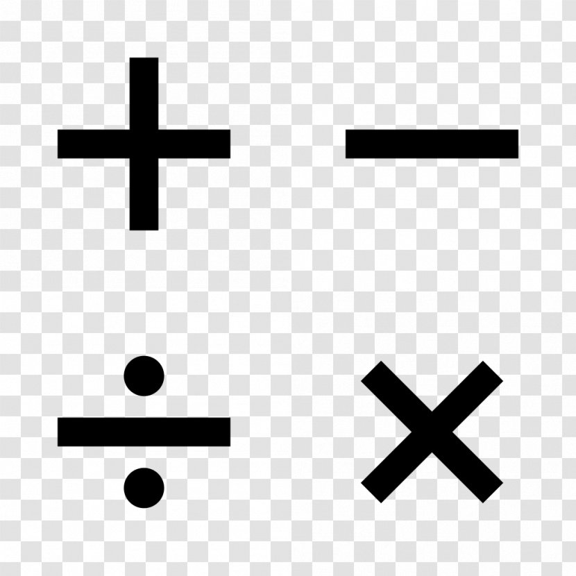 Mathematical Notation Mathematics Operation Symbol Sign - Rectangle Transparent PNG