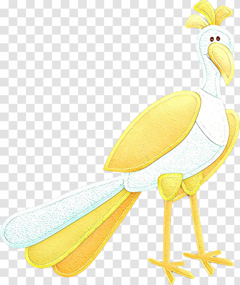 Yellow Bird Beak Wing Animal Figure Transparent PNG