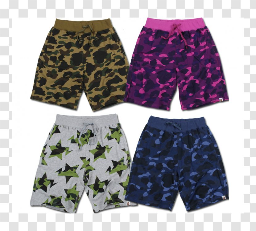 Shorts A Bathing Ape Trunks Underpants Clothing - CAMOUFLAGE Transparent PNG