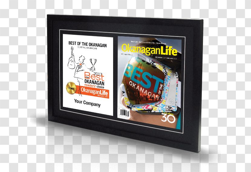 Okanagan Life Magazine Restaurant Marketing - Display Device - 2017 Double Eleven Transparent PNG