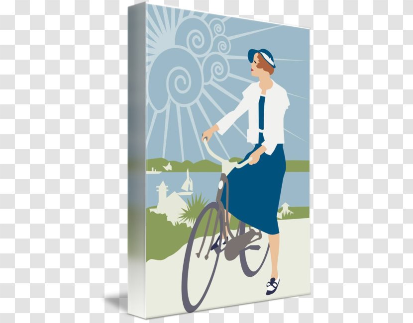 Bicycle Art Cycling Painting - Holiday Travel Poster Transparent PNG