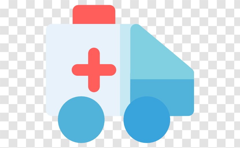 Ambulance Icon - Rectangle - Blue Transparent PNG