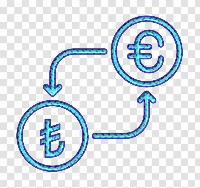 Conversion Icon Currency Euro - To - Symbol Text Transparent PNG