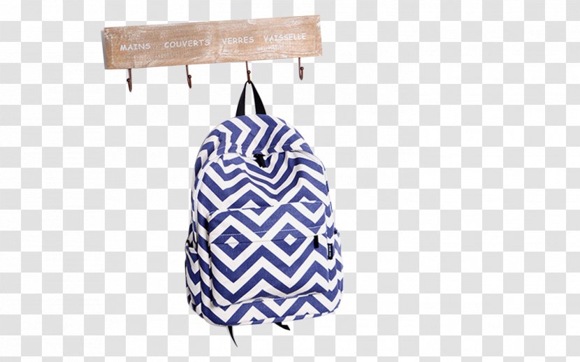 Backpack Handbag JanSport Satchel - Taobao - Blue Stripes Products In Kind Transparent PNG