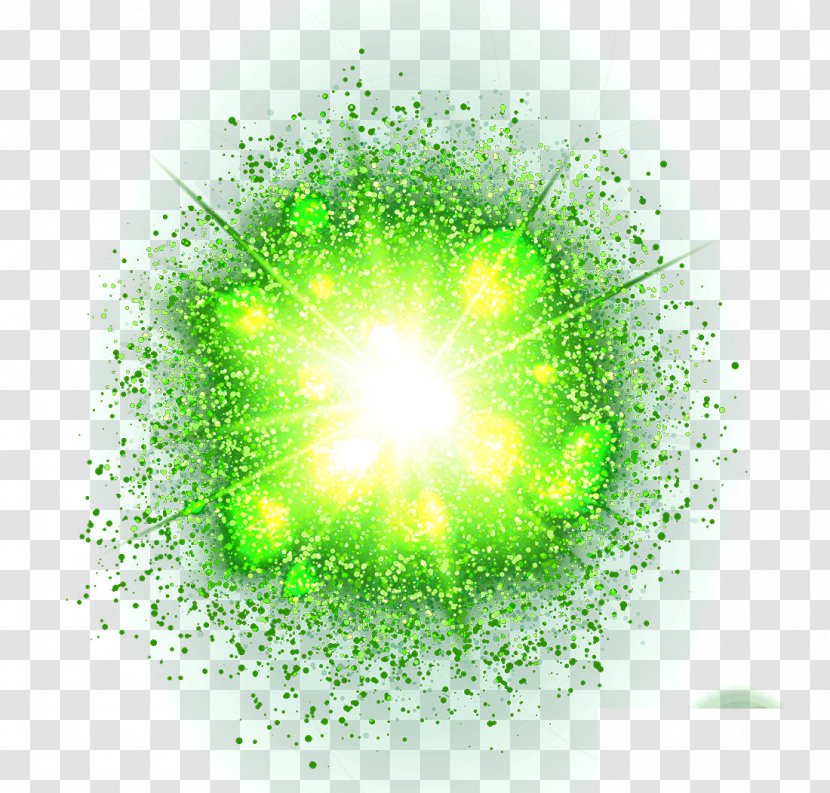 Light Gratis - Resource - Green Effect Round Transparent PNG