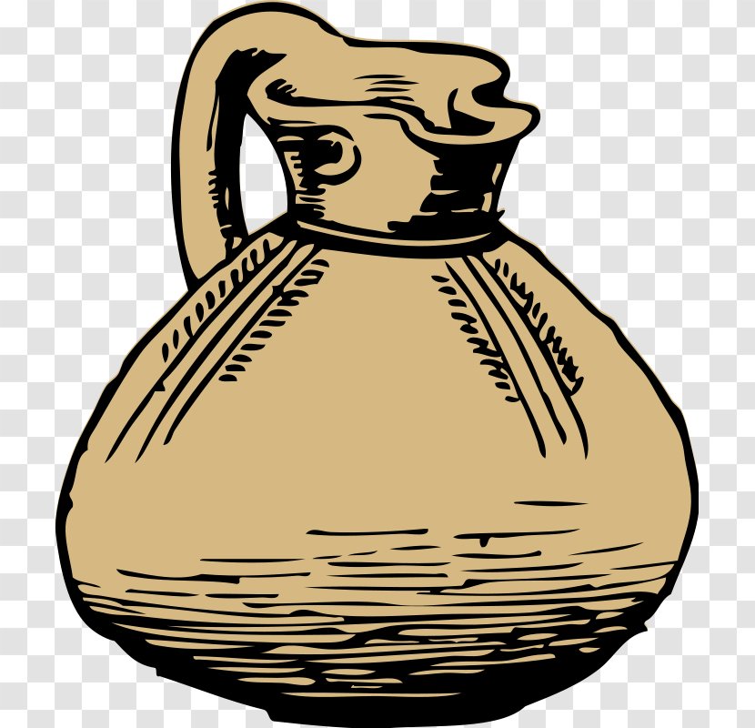Pitcher Jug Clip Art - Jar - Greek Vase Template Transparent PNG