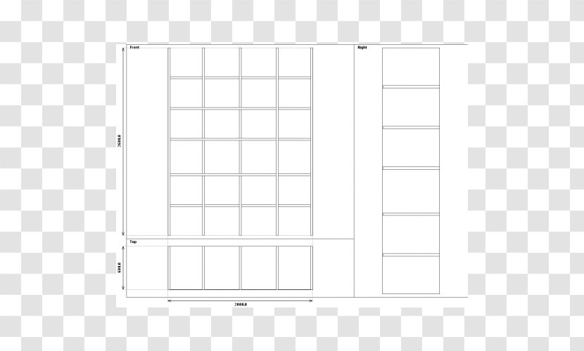 Furniture Line Angle Pattern - Room Divider Transparent PNG