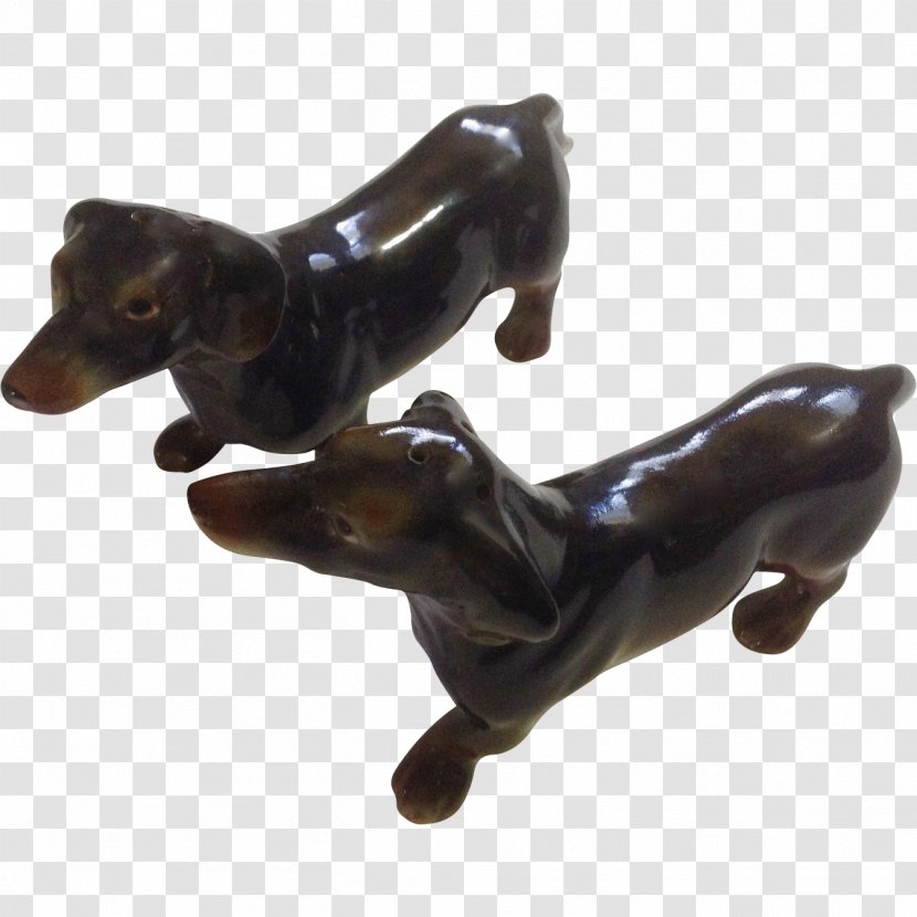 Dachshund Salt And Pepper Shakers Puppy Black - Metal Transparent PNG