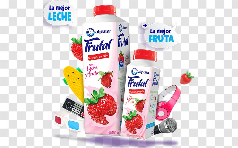 Strawberry Milk Licuado Fruit Alpura Transparent PNG