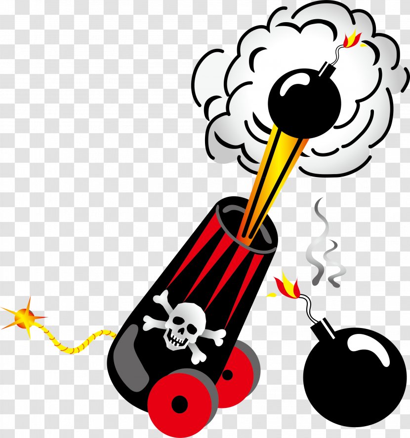Piracy Royalty-free Stock Photography Clip Art - Technology - Vector Pirate Gunpowder Cannon Ammunition Transparent PNG