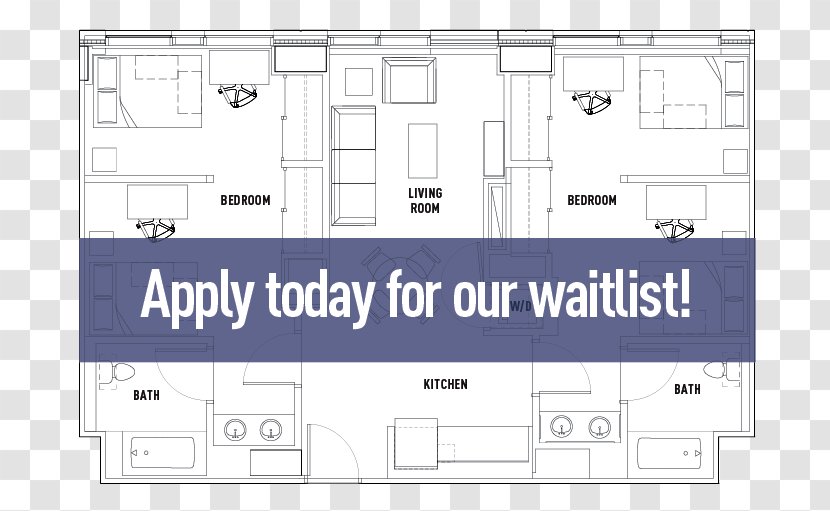 Floor Plan The Cottages Of Durham House Transparent PNG