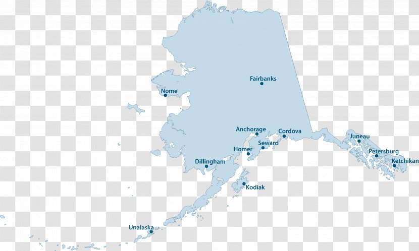 Alaska White Map Art Water Transparent PNG