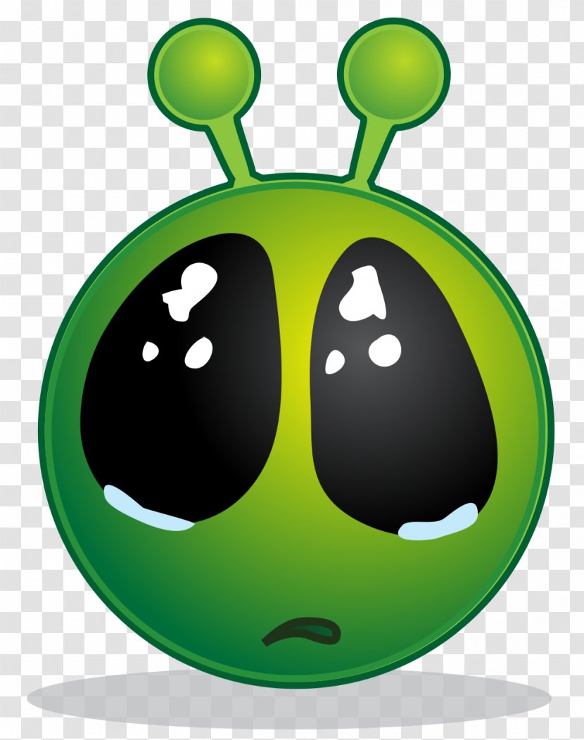 Smiley Emoticon Alien Clip Art - Wikimedia Commons - Big Sad Transparent PNG