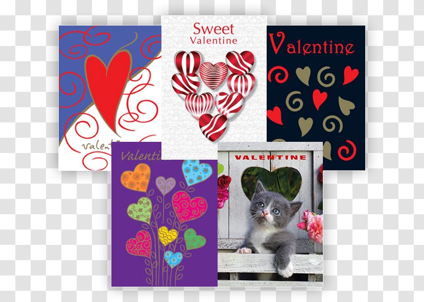 Greeting & Note Cards Material Font - Valentine Banner Instagram Transparent PNG