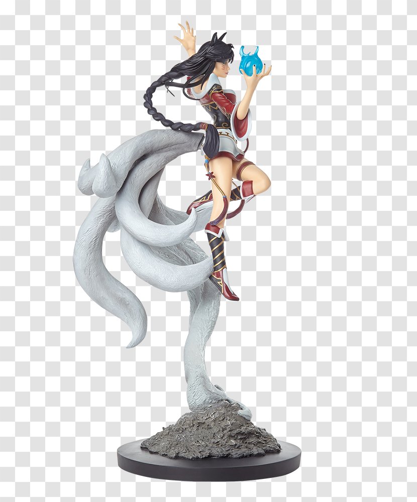 League Of Legends Ahri Statue Figurine Nine-tailed Fox Transparent PNG