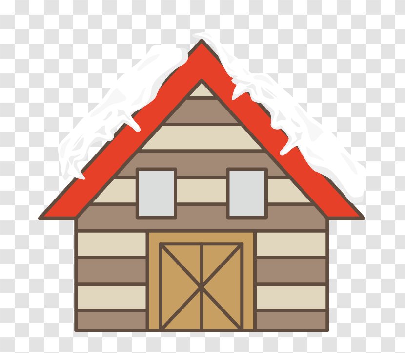 Roof Snow House Euclidean Vector - Red Wooden Transparent PNG