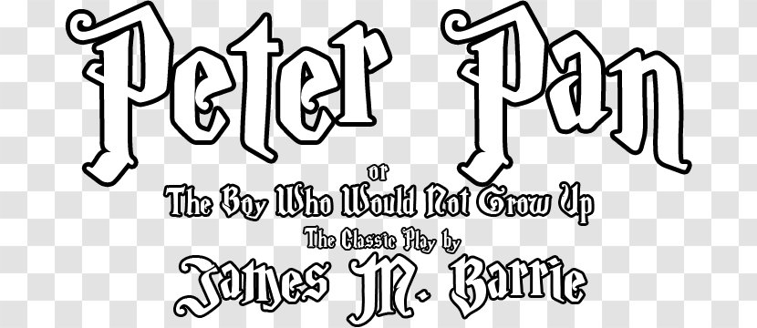 Calligraphy White Handwriting Line Art Recreation - Logo - Peter Pan John Darling Transparent PNG