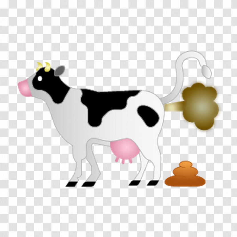 Emoji Cattle Climate Change Sticker Conversation - Clarabelle Cow Transparent PNG