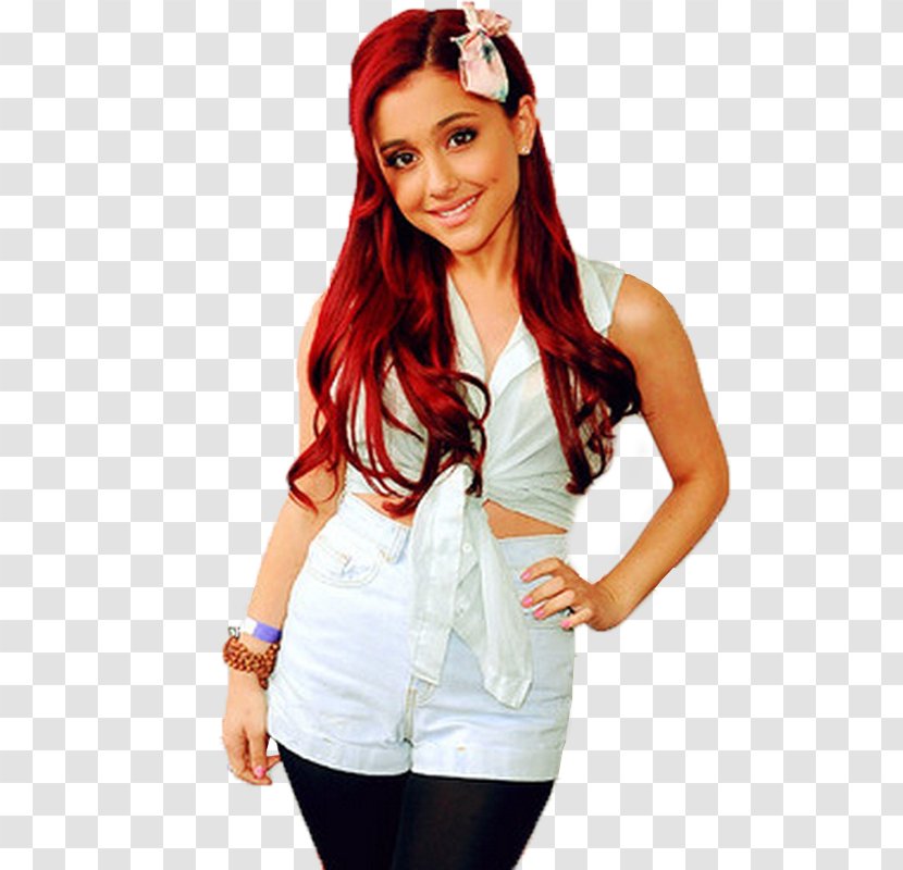 Ariana Grande Hair Coloring Red Hairstyle - Heart Transparent PNG