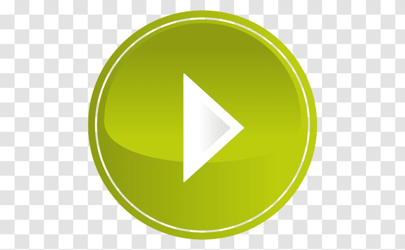 YouTube Play Button - Yellow Transparent PNG