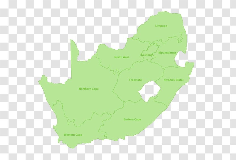 South Africa Vector Map Royalty-free - Green Transparent PNG