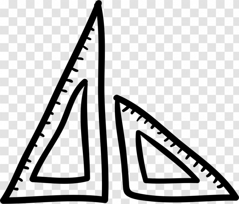 Triangle Ruler Geometry Shape - Area Transparent PNG