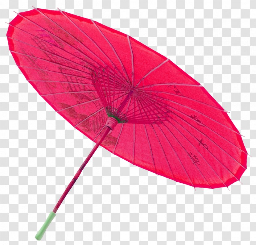Umbrella Red Icon - Software - Chinese Wind Decorative Pattern Transparent PNG
