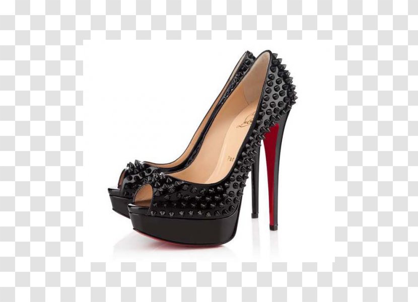 Christian Louboutin Peep-toe Shoe High-heeled Footwear Slip-on - Sandal Transparent PNG