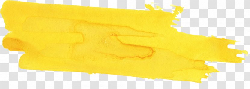 Material Font - Yellow - Watercolor Brush Transparent PNG