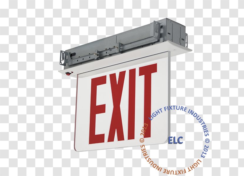 Emergency Lighting Exit Sign Light-emitting Diode - Red - Light Transparent PNG